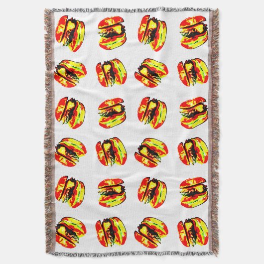 Burger Pattern Decke (Vorderseite Vertikal)