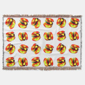 Burger Pattern Decke (Vorderseite)