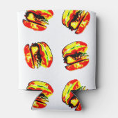 Burger Pattern Dosenkühler (Rückseite)