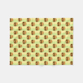 Burger Pattern Fleecedecke (Vorderseite (Horizontal))