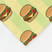 Burger Pattern Fleecedecke (Ecke)