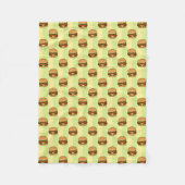Burger Pattern Fleecedecke (Vorderseite)