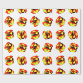 Burger Pattern Geschenkpapier (Flach)