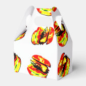 Burger Pattern Geschenkschachtel (Rückseite)