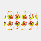 Burger Pattern Geschenkschachtel (Ungefaltet)