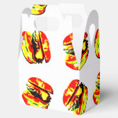 Burger Pattern Geschenkschachtel (Geöffnet)