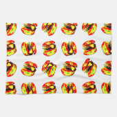 Burger Pattern Geschirrtuch (Horizontal)