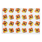 Burger Pattern Kissenbezug (Rückseite)