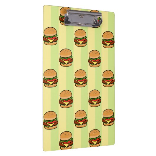 Burger Pattern Klemmbrett (Rechts)