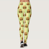 Burger Pattern Leggings (Rückseite)