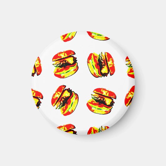 Burger Pattern Magnet (Vorne)