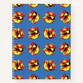 Burger Pattern Notizblock (Vorderseite)