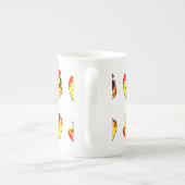 Burger Pattern Porzellantasse (Rückseite)