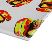 Burger Pattern Schneidebrett (Ecke)