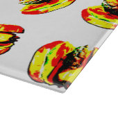 Burger Pattern Schneidebrett (Ecke)