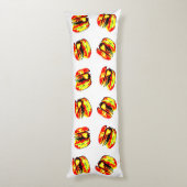 Burger Pattern Seitenschläferkissen (Rückseite (Vertikal))