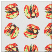 Burger Pattern Stoff (Nahaufnahme)