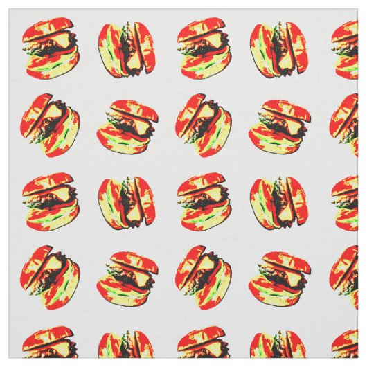 Burger Pattern Stoff (Muster)
