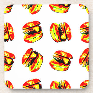 Burger Pattern Untersetzer