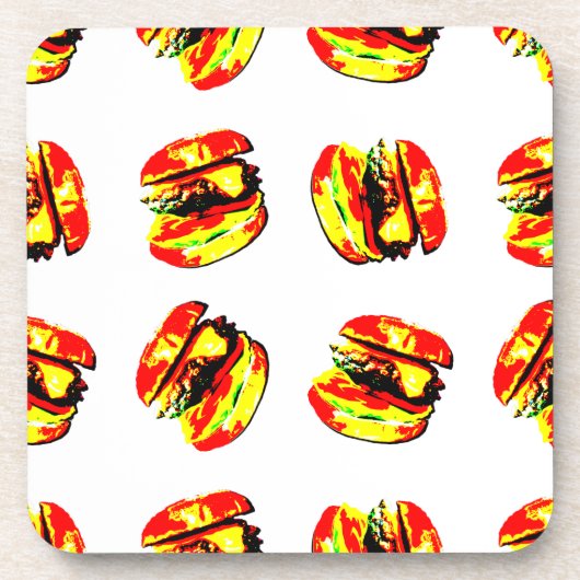 Burger Pattern Untersetzer (Vorderseite)