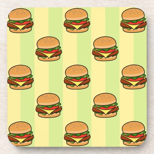 Burger Pattern Untersetzer (Vorderseite)