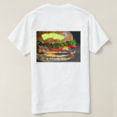 Burger Piece Photo - Real Delicious Food Image T-Shirt (Design Rückseite)