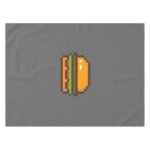 Burger Pixel Art Blanket Tischdecke (Vorderseite (Horizontal))