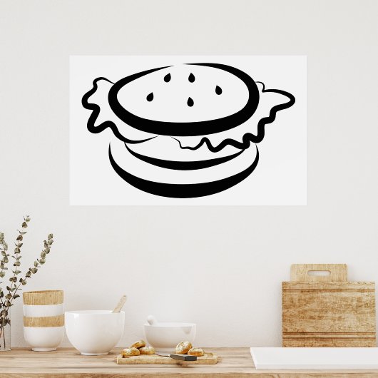 Burger Poster (Küche)