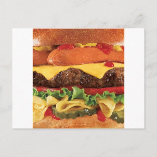 Burger Postkarte (Vorderseite)