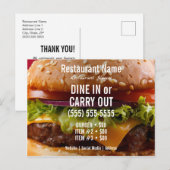 Burger Postkarte (Vorne/Hinten)