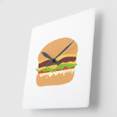 Burger Quadratische Wanduhr (Winkel)
