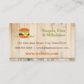 Burger Restaurant Business Card Visitenkarte (Vorderseite)