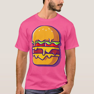 Burger-Schmelzofen-Cartoon T-Shirt