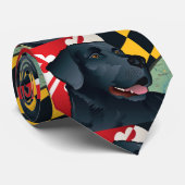 Bürger-schwarzer Labrador Krawatte (Gerollt)
