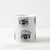 Burger Shop Style Muster Kaffeetasse (Mittel)