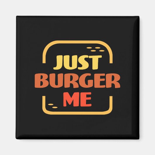 Burger Sommer BBQ Grillen Hamburger oder Magnet (Vorne)
