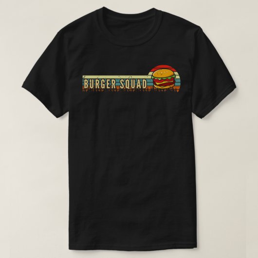 Burger Squad Cheeseburger Burger T-Shirt (Design vorne)