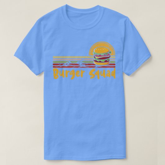 Burger Squad Cheeseburger Burger T-Shirt (Design vorne)