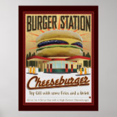 Burger Station-Poster Poster (Vorne)