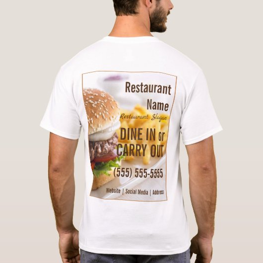Burger T-Shirt (Rückseite)