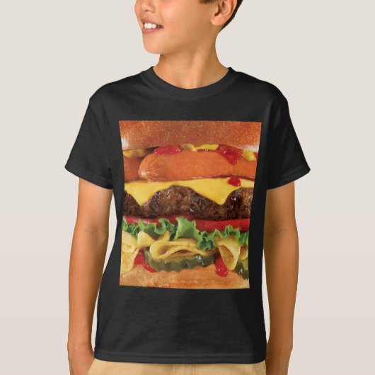 Burger T-Shirt (Vorderseite)