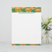Burger-Tapete, Burger-Tapete, Ihr Name,… Briefkopf (Stehend Vorderseite)