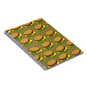 Burger-Tapete Notizblock (Rechte Seite)