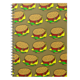 Burger-Tapete Notizblock