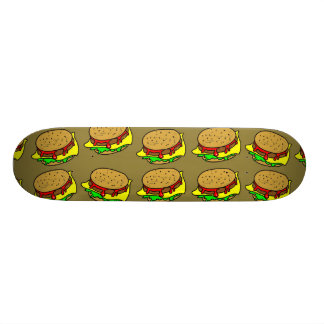 Burger-Tapete Skateboard