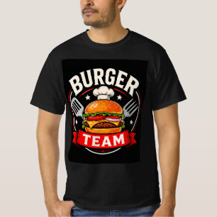 🍔 Burger-Team Fast-Food-Restaurant-Uniform  T-Shirt