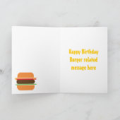 Burger themed Greeting card Karte (Innenseite)