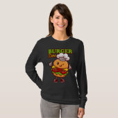 Burger Time Flipping Burgers T-Shirt (Vorne ganz)
