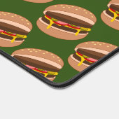 Burger Time - Funny Work Lunch mit maßgeschneidert Schreibtischunterlage (Ecke)