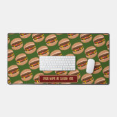 Burger Time - Funny Work Lunch mit maßgeschneidert Schreibtischunterlage (Tastatur & Maus)